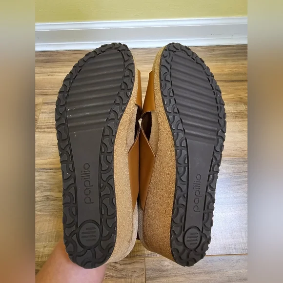 PAPILLIO BY BIRKENSTOCK SAMIRA RING COGNAC,WEDGE Sandal, BLACK,size US 11,EUR 42 - Picture 12 of 16